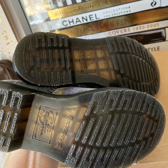 SALE Dr Martens Pascal Blue Tie Dye Suede Boots New - Picture 9 of 12